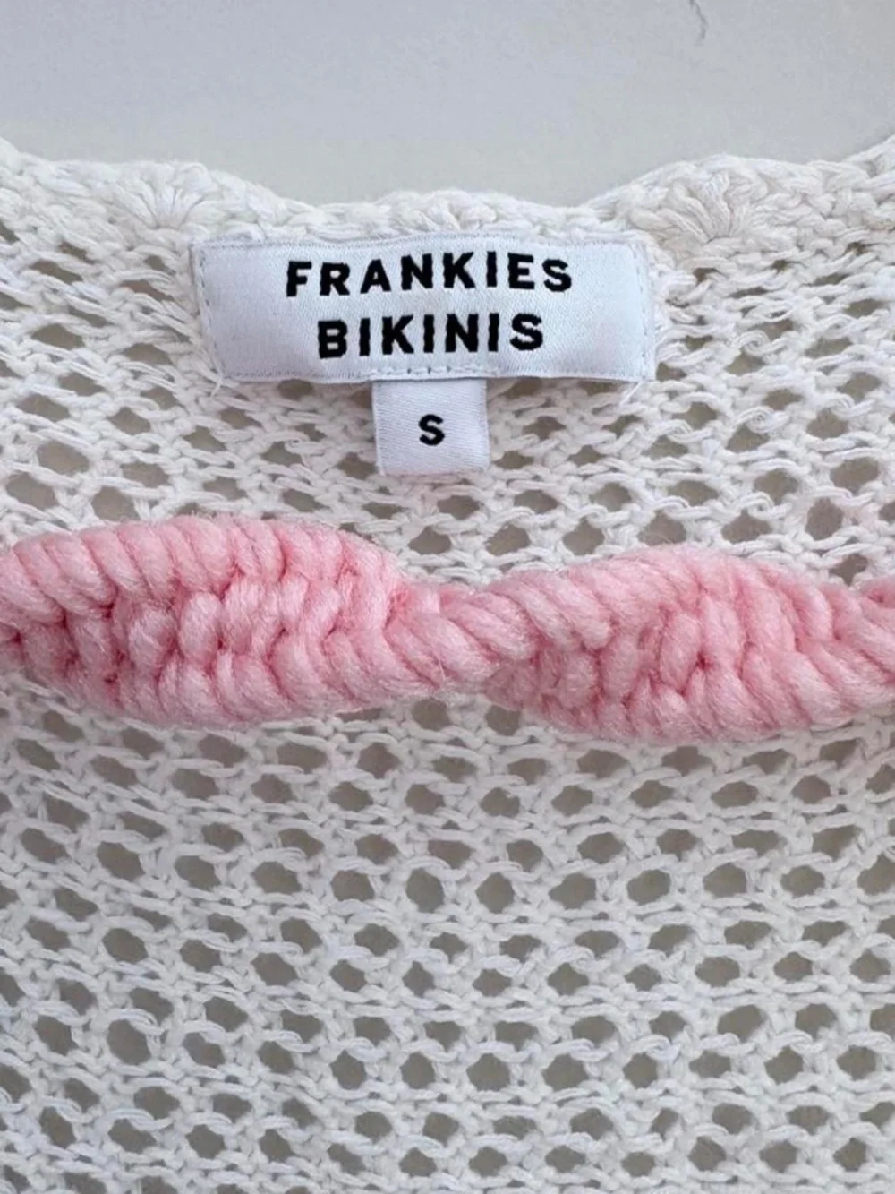 Frankies Bikinis Collette Crochet Tunic Cover Up